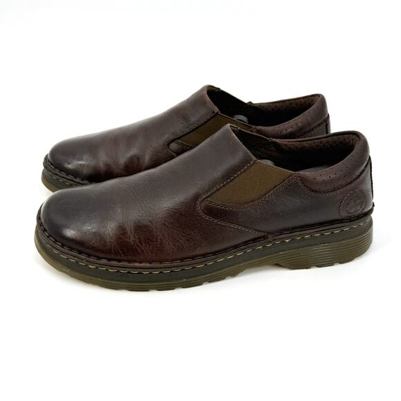 DOC MARTENS Brown Orson Leather Vintage Oxford AW004 Mens 10 US Slip-On Casual - Picture 2 of 11